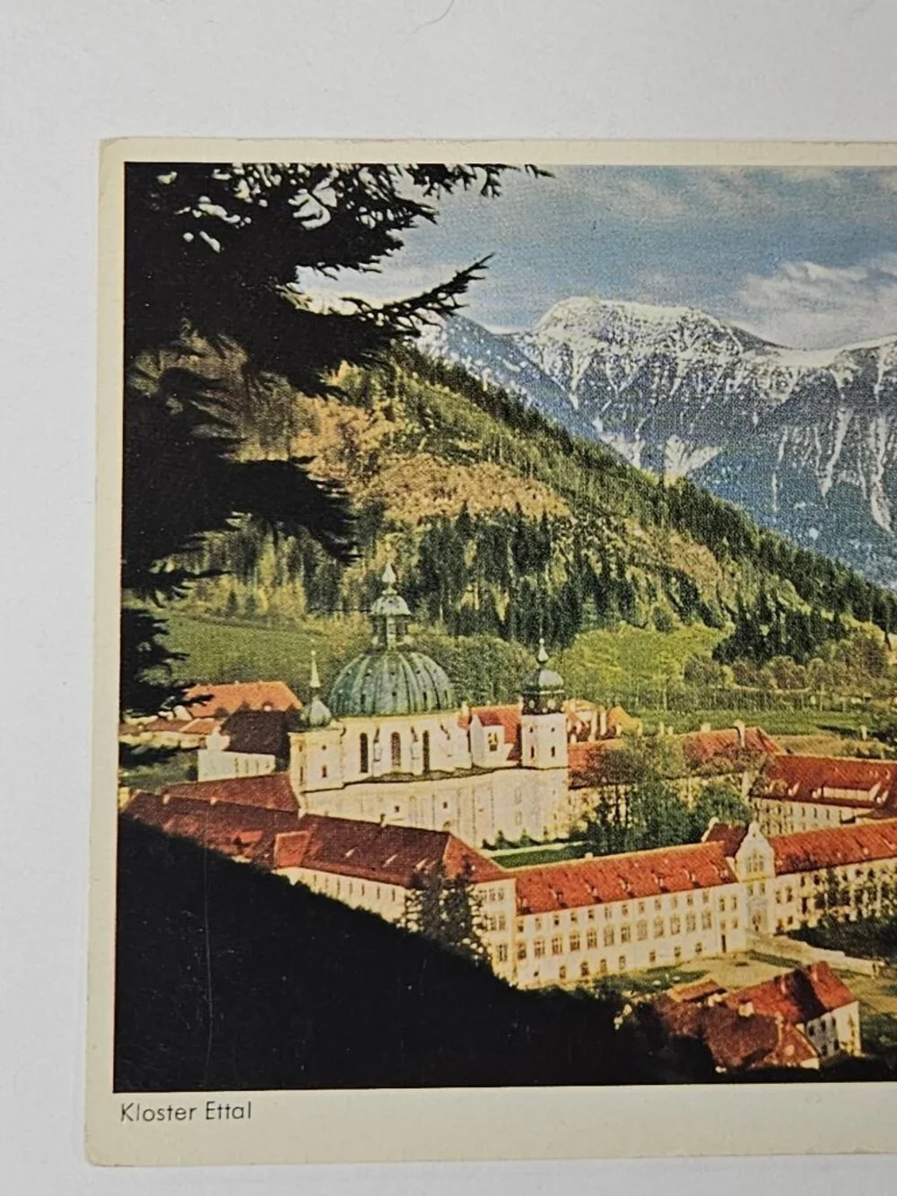 Ettal Abbey Benedictine monastery Postcard located in Bavaria Germany
